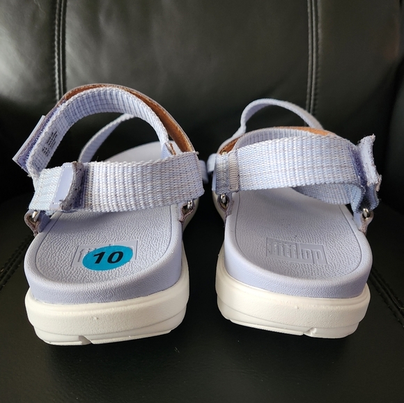 NWT Fitflops Loosh Z-Strap Periwinkle Women's Sandals Size 10 - Picture 4 of 7